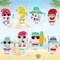 16PCS Gnome Hanging Swirl Decorations – Hawaii Beach Birthday Party Supplies, Tropical Gnome Ceiling Ornaments, Luau Party Hanging Swirls